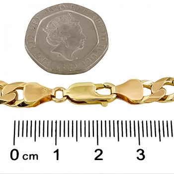 9ct gold 14.1g 8 inch curb Bracelet